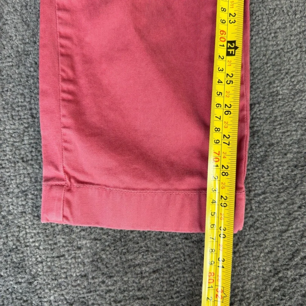 Brooks Brothers Red Fleece Mens Pink Salmon Chino Pants W36 L30 Slim Fit